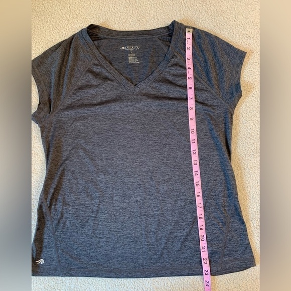 Ideology Athletic Workout Top Women Size Large Charcoal - Picture 3 of 6